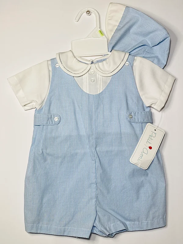 3mos. petit ami shorts, white shirt and cap reborn doll accessory