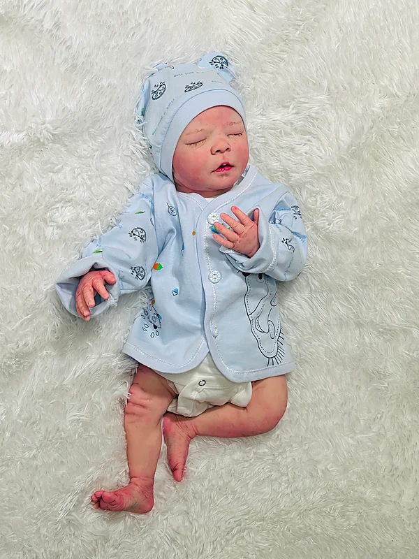 darren sleeping reborn doll by loislaneartdolls