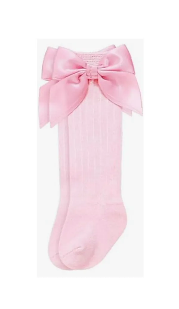 nb pink knee high socks reborn doll accessory