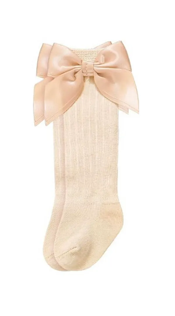 nb light taupe knee highs reborn doll accessory
