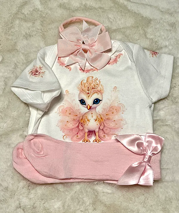 peacock embellished set a reborn doll accessory