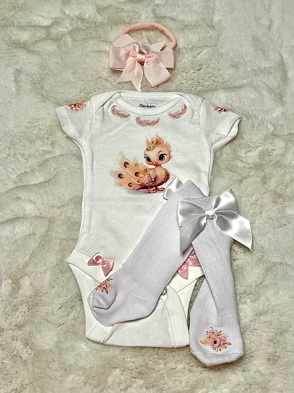 peacock embellished set e reborn doll accessory