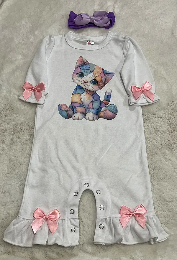 0-3 patchwork kitten set reborn doll accessory
