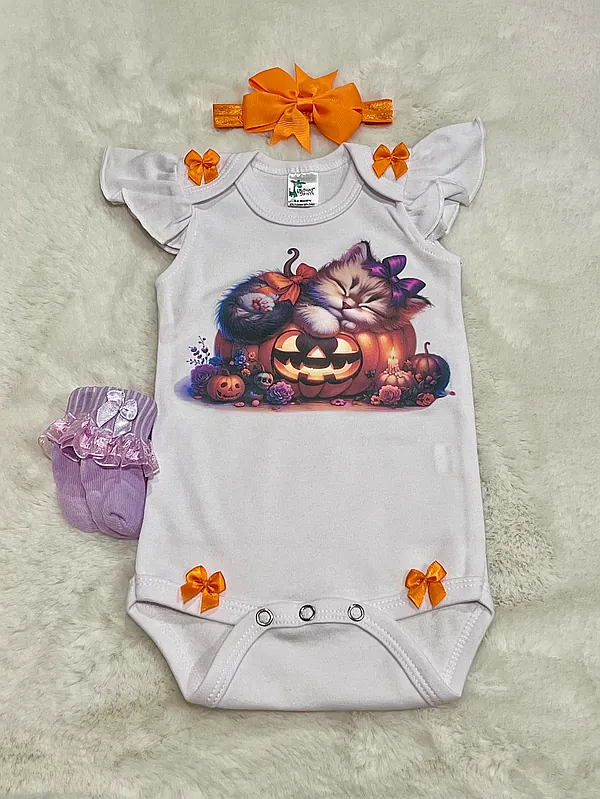 0-3 halloween kitten set reborn doll accessory
