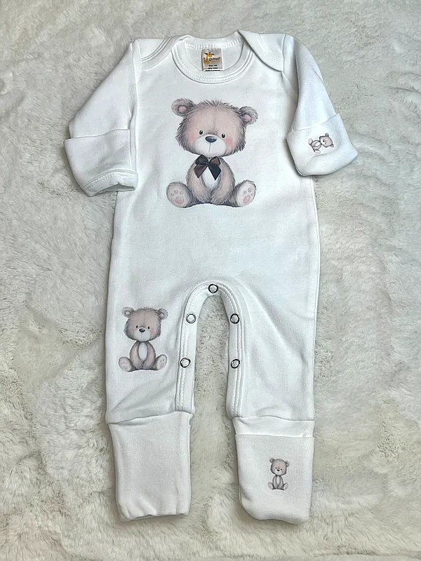boy woodland bear cuffed set reborn doll accessory