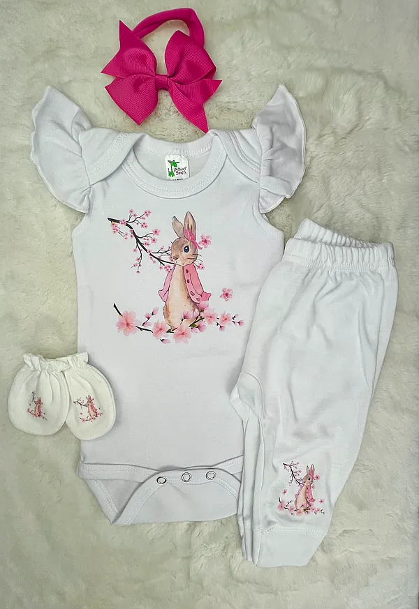 0-3 flopsy rabbit blossom set reborn doll accessory