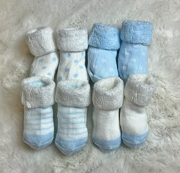 preemie boy sock set reborn doll accessory
