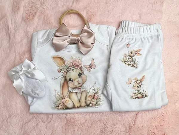 0-3 sweet bunnies set reborn doll accessory