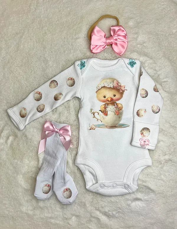 spring chick set reborn doll accessory
