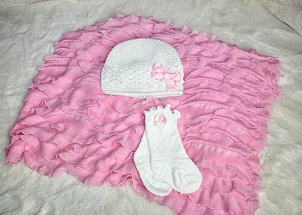 nb white/pink accessory set reborn doll accessory