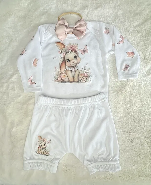 embellished bunny set reborn doll accessory