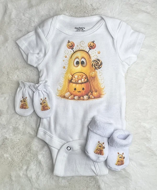 yellow ghost boy set reborn doll accessory