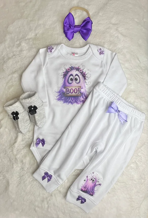 purple ghost set reborn doll accessory