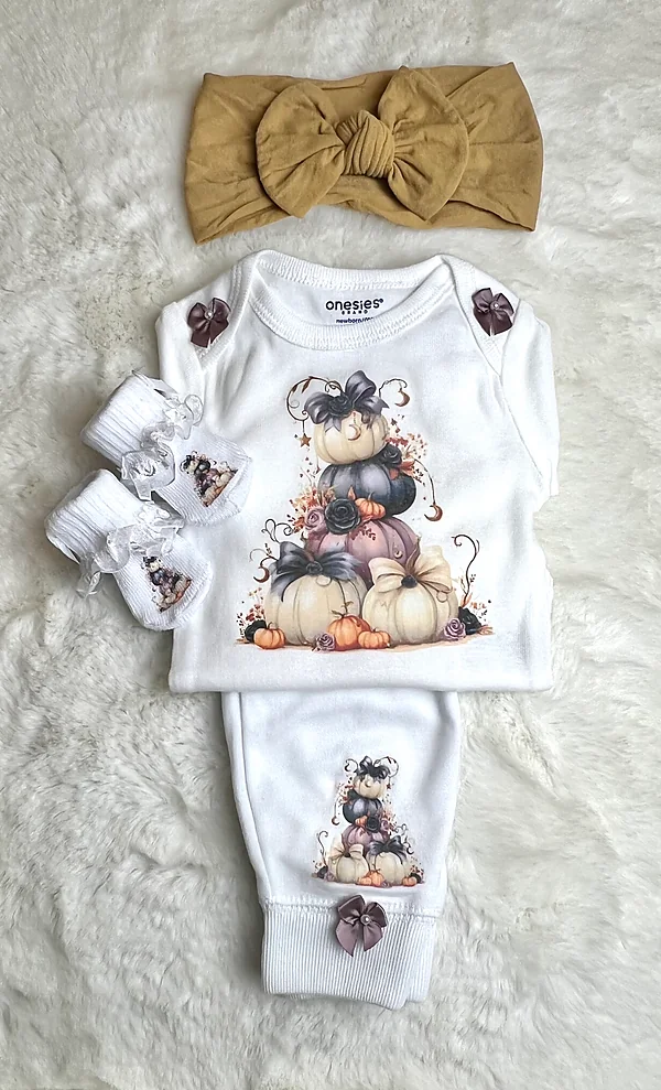0-3 elderberry pumpkin set reborn doll accessory