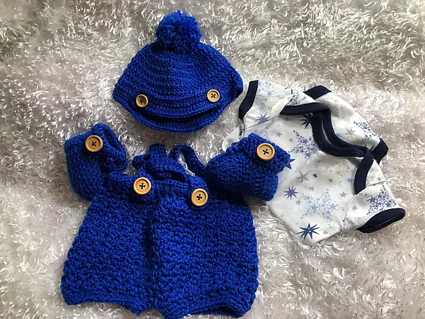 boys/royal blue reborn doll accessory