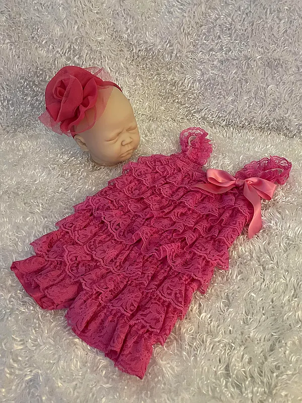 pink newborn set reborn doll accessory by nana's precious reborns (#215460)