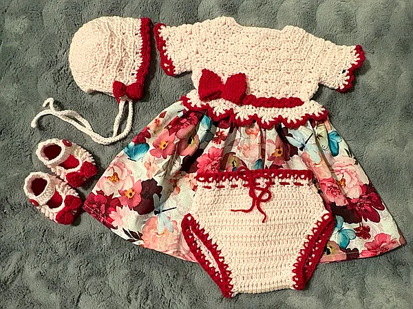0/3m dress set reborn doll accessory