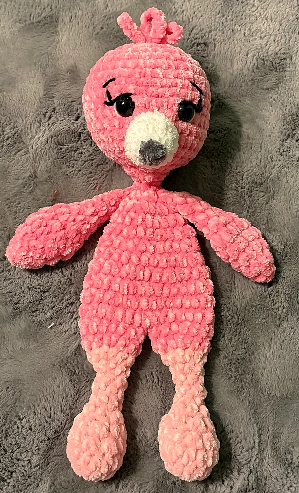 flamingo snuggler reborn doll accessory