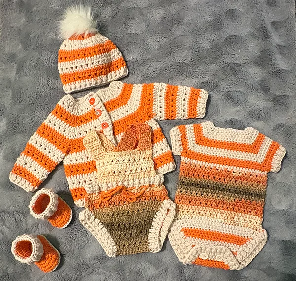 5pc nb outfit reborn doll accessory