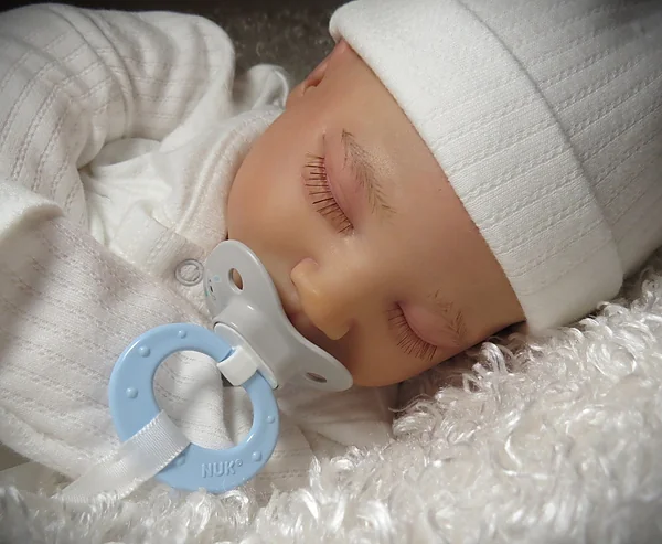 sage asleep reborn doll by kimber's kiddos