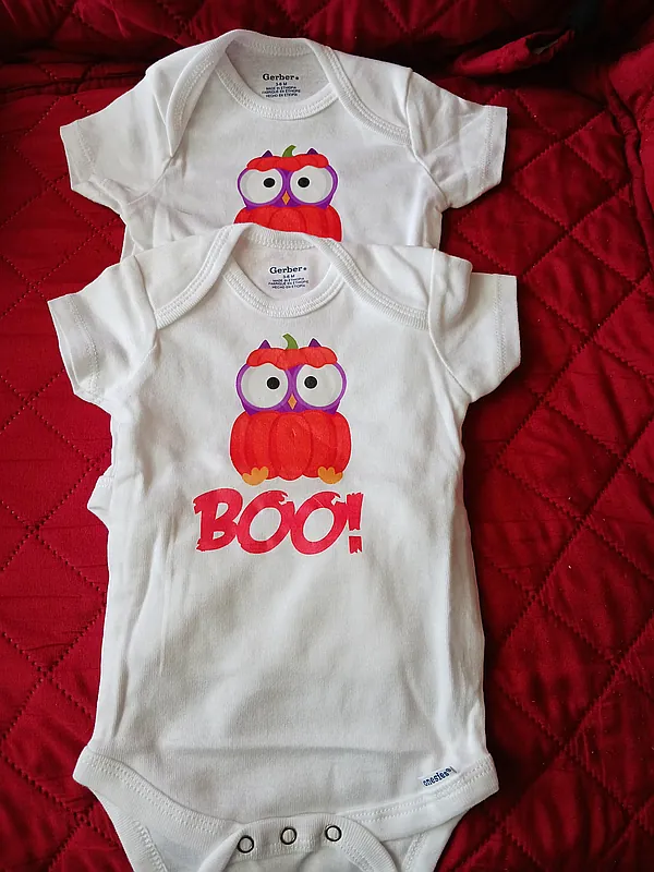 halloween onesies 3-6 mo. reborn doll accessory