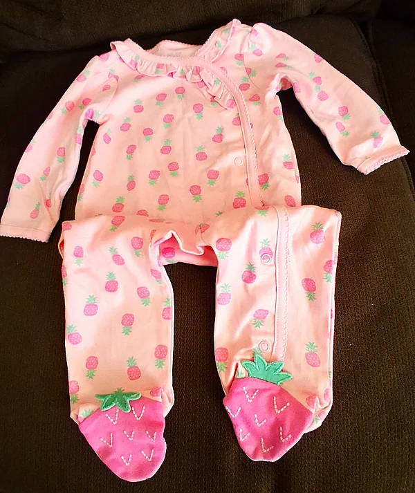 ls pink sleeper size 9 mo. nwot reborn doll accessory