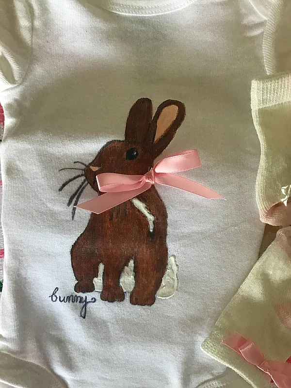 bunny bow reborn doll accessory