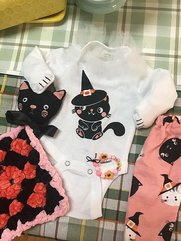 kitty cat halloween reborn doll accessory