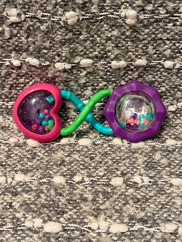 heart rattle reborn doll accessory