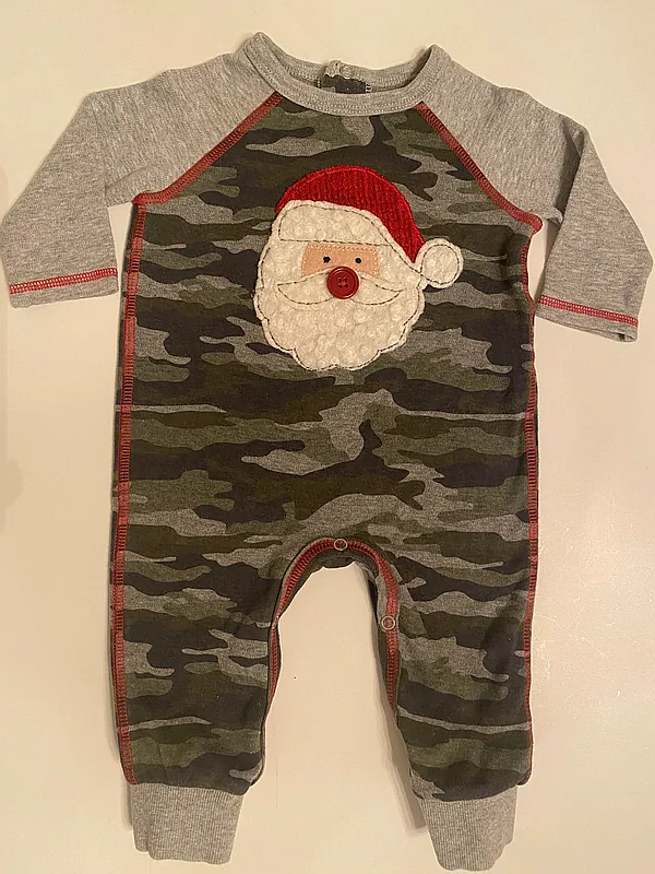 camo christmas 1pc. reborn doll accessory