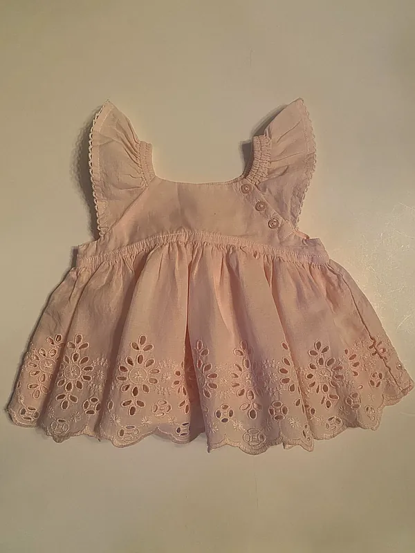 baby girls pink eyelet dr reborn doll accessory