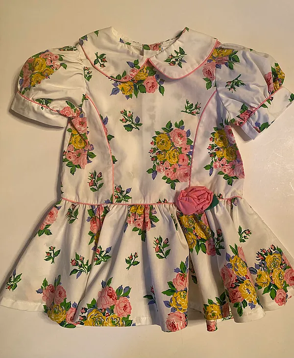 floral print dress reborn doll accessory