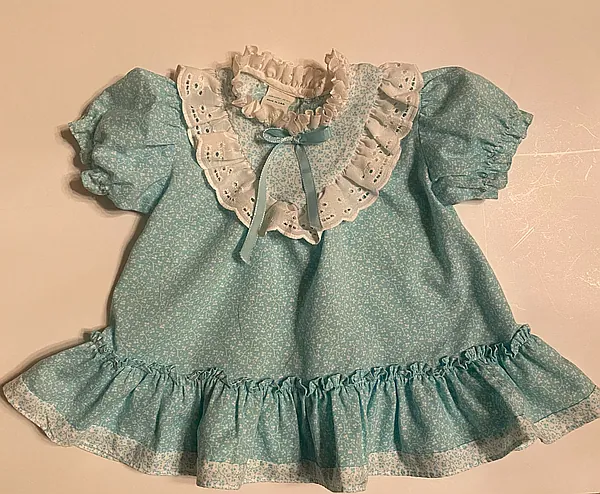 vintage baby dress reborn doll accessory