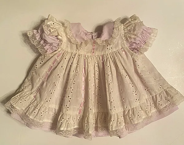 girls 2pc. dress reborn doll accessory