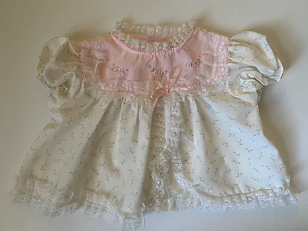 vintage baby girls dress reborn doll accessory by felicias reborn nursery (#203145)