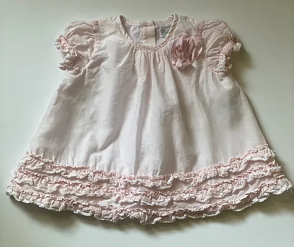 baby girls light pink dress reborn doll accessory
