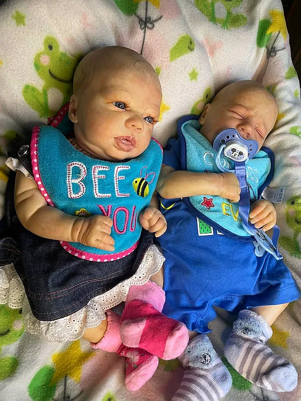 felicity and blake asleep reborn doll