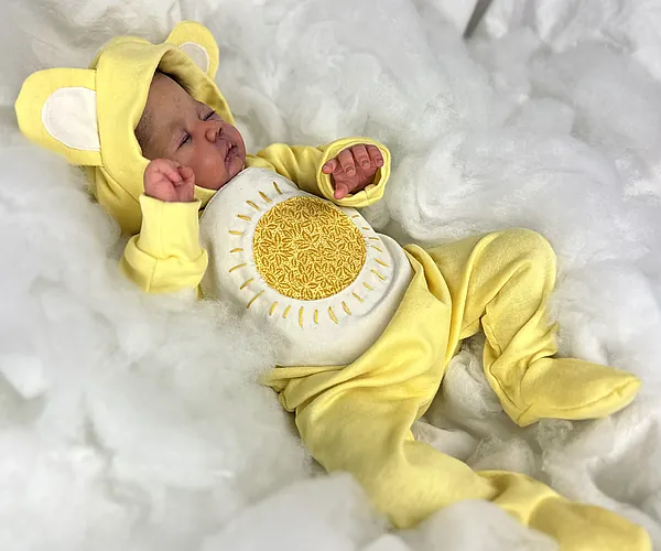 care bear suit–funshine bear reborn doll