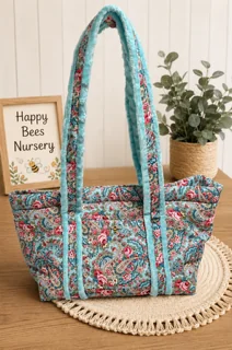 bassinet bag for preemie doll – turquoise flo reborn doll accessory
