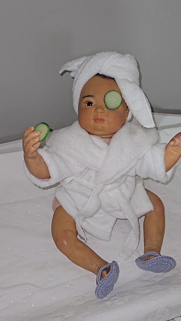 baby bathrobe set reborn doll accessory