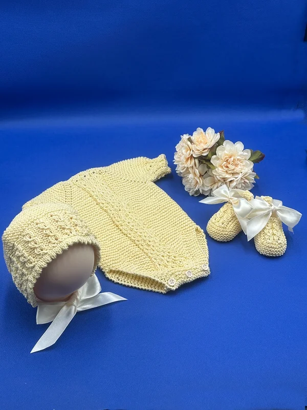 knitte baby set reborn doll accessory by blossom baby nursery (#228380)