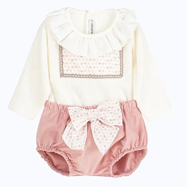 outfit with ruffle collar reborn doll accessory by jacqueline kramer /jk honeybaby (#190856)