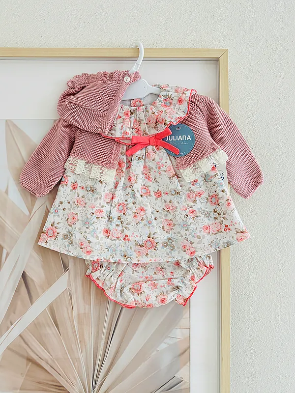 dress with cardigan reborn doll accessory by jacqueline kramer /jk honeybaby (#197162)