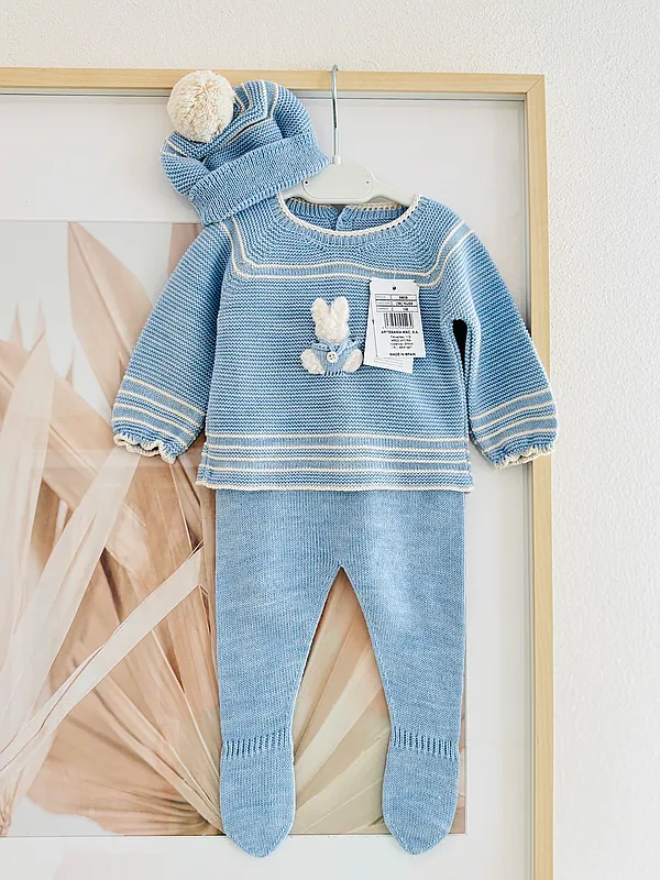 bunny knitset preemie reborn doll accessory