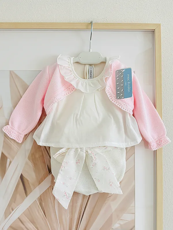 outfit with bow reborn doll accessory by jacqueline kramer /jk honeybaby (#200241)