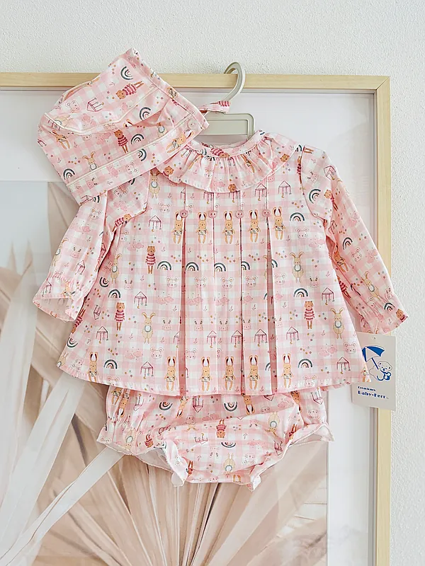 set with bunny & teddy reborn doll accessory