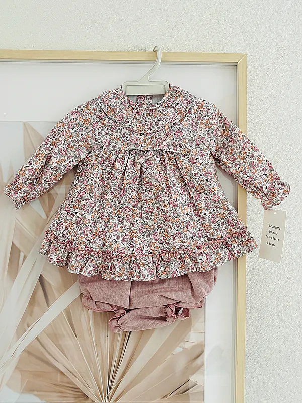 outfit with flowers reborn doll accessory by jacqueline kramer /jk honeybaby (#201823)