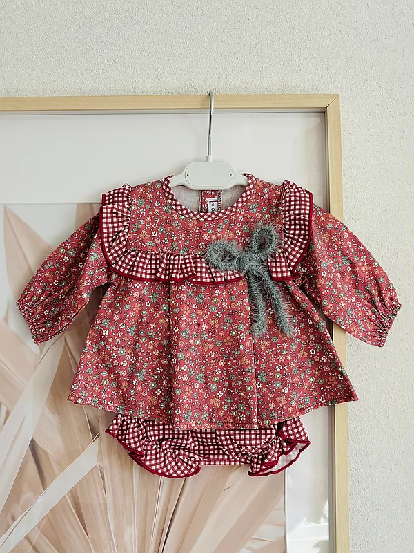 outfit with flowers reborn doll accessory by jacqueline kramer /jk honeybaby (#203262)