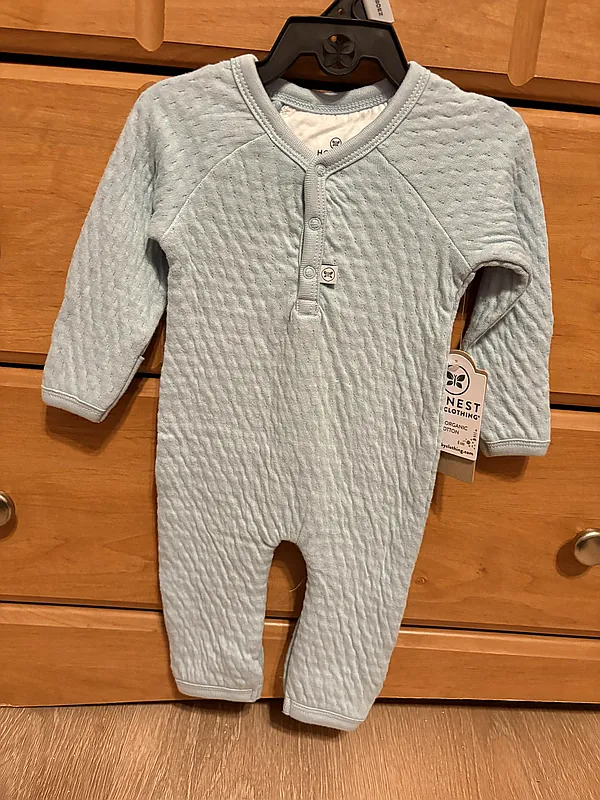 nb coverall blue reborn doll accessory