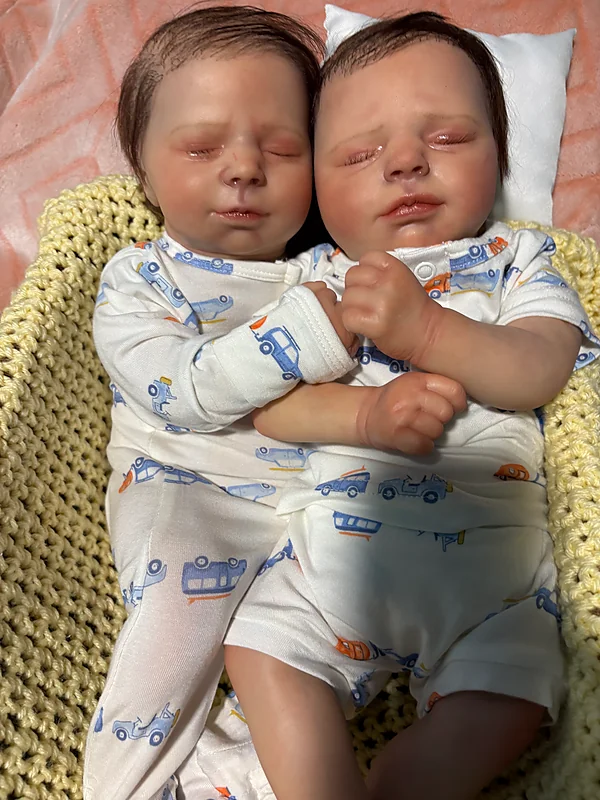 macey & miya asleep t reborn doll